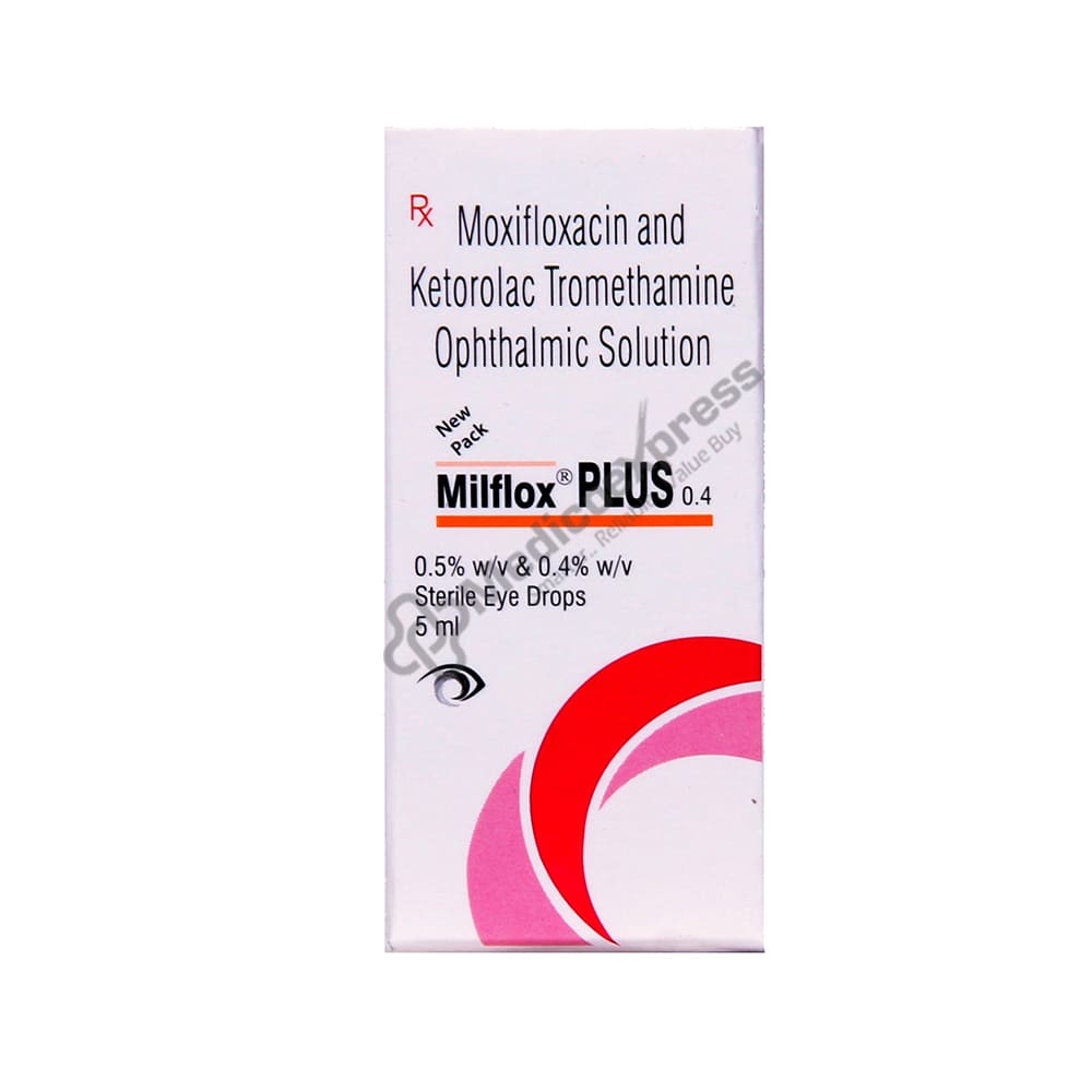 Milflox Plus 0.4 Sterlie Eye Drops