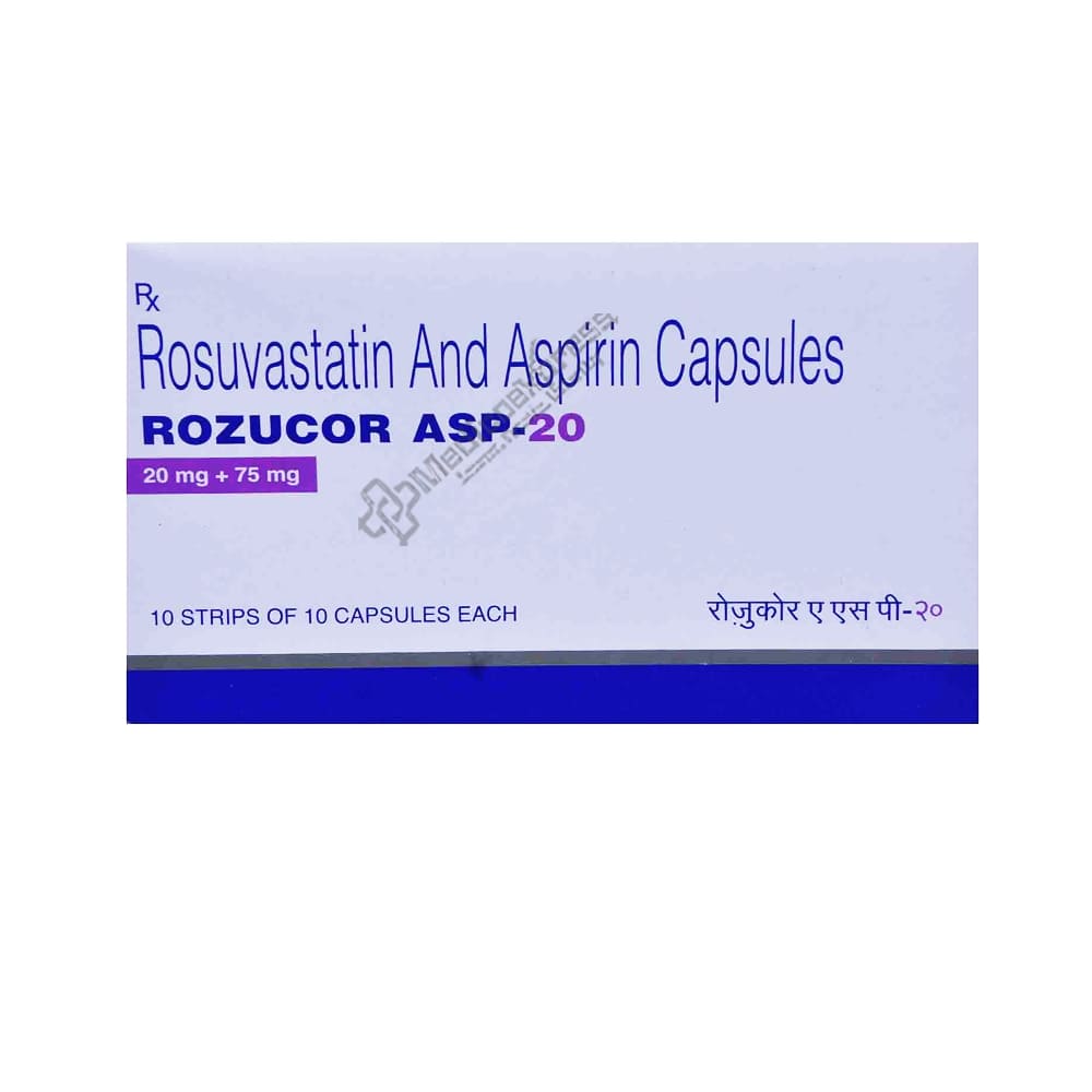 Rozucor Asp 20 Capsule 10's