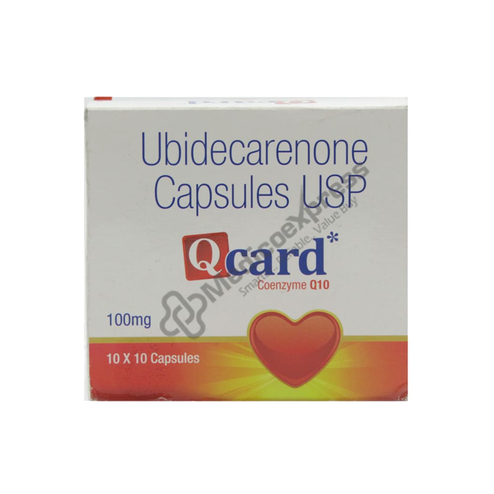 Qcard 100mg Capsule 10's