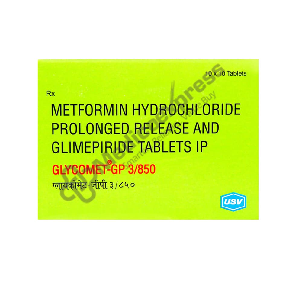 Glycomet Gp 3/850 Tablet 10's