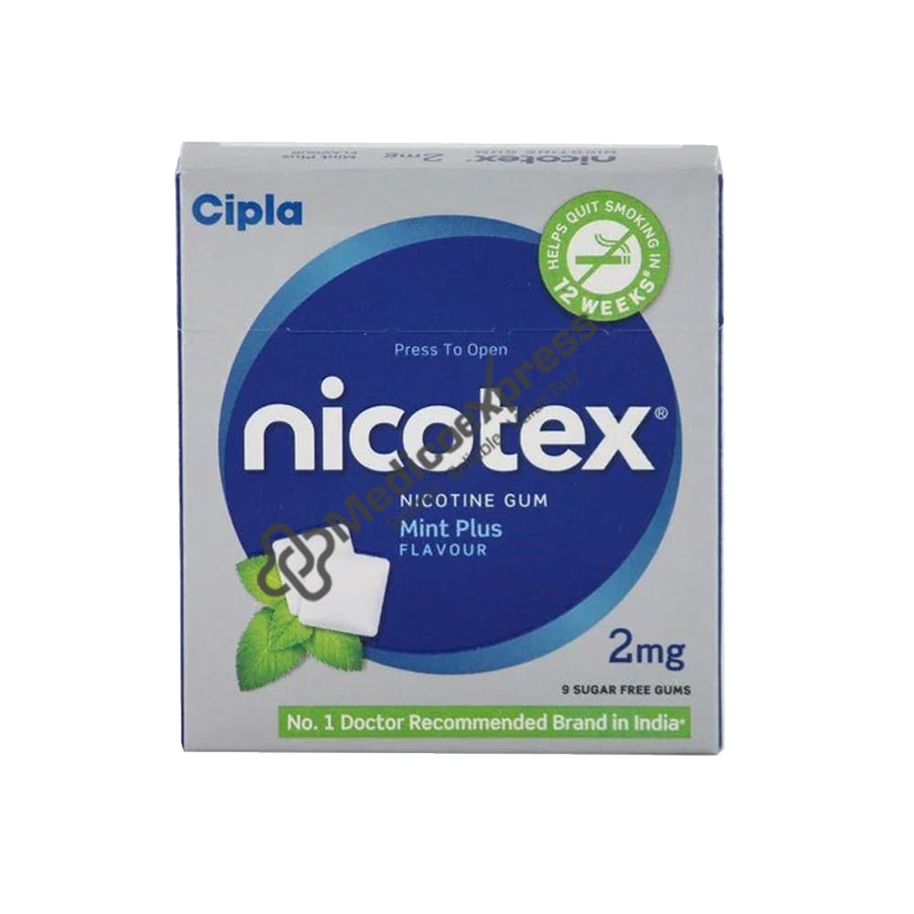 Nicotex 2mg Chewing Gums Ultra Mint Sugar Free