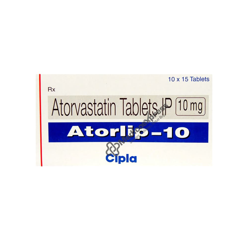 Atorlip 10 Tablet 15's