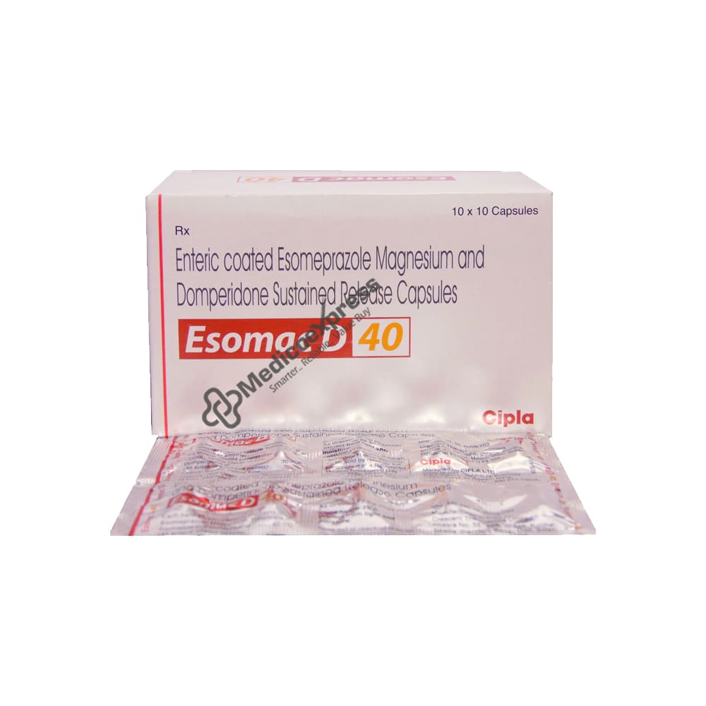 Esomac D 40 Capsule 10's