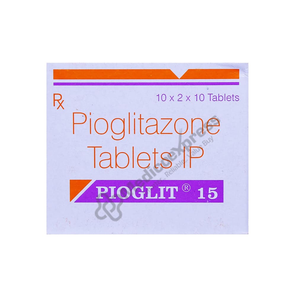 Pioglit 15mg Tablet 10'S