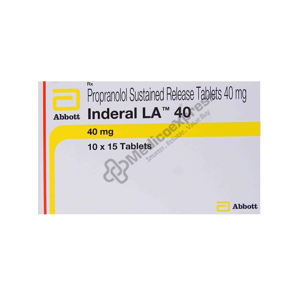 Inderal 40mg Tablet 15's