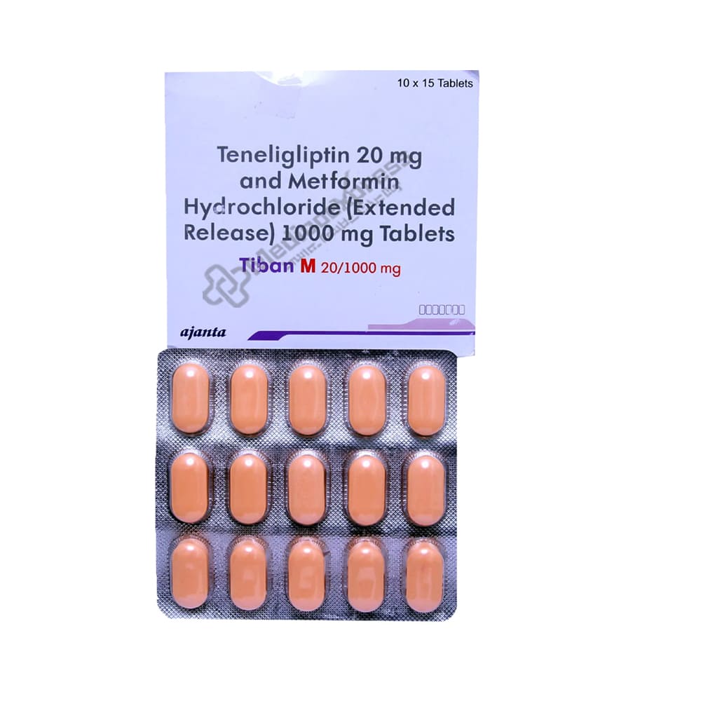 Tiban M 20/1000mg Tablet 15's