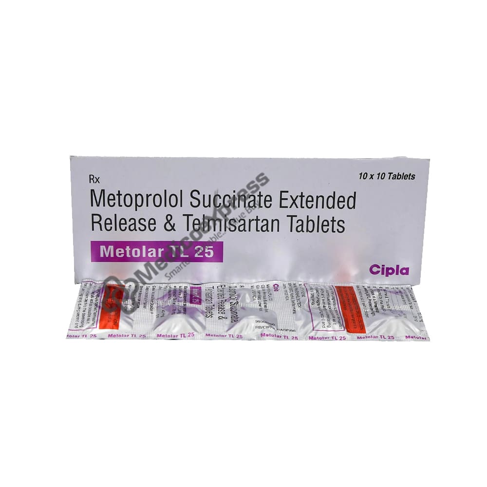 Metolar Tl 25 Tablet 10's