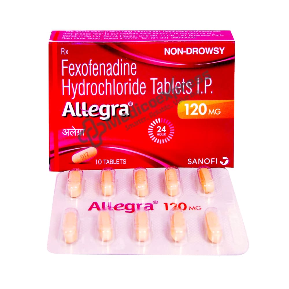 Allegra 120mg Tablet 10's