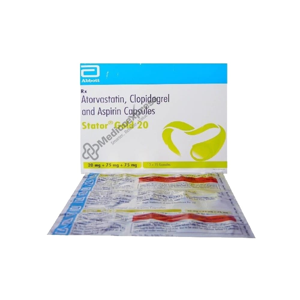 Stator Gold 20/75/75mg Capsule 15's