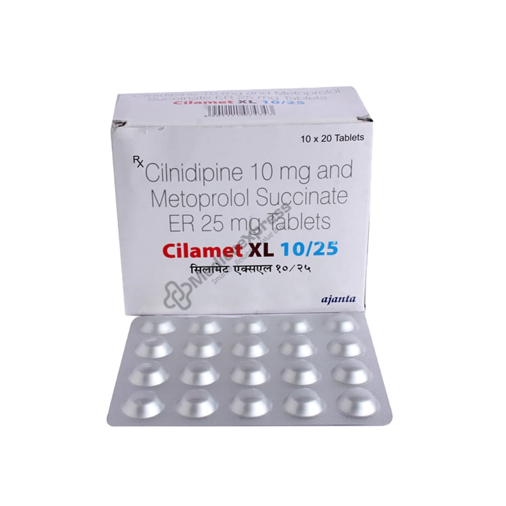 Cilamet Xl 10/25 Tablet 20's