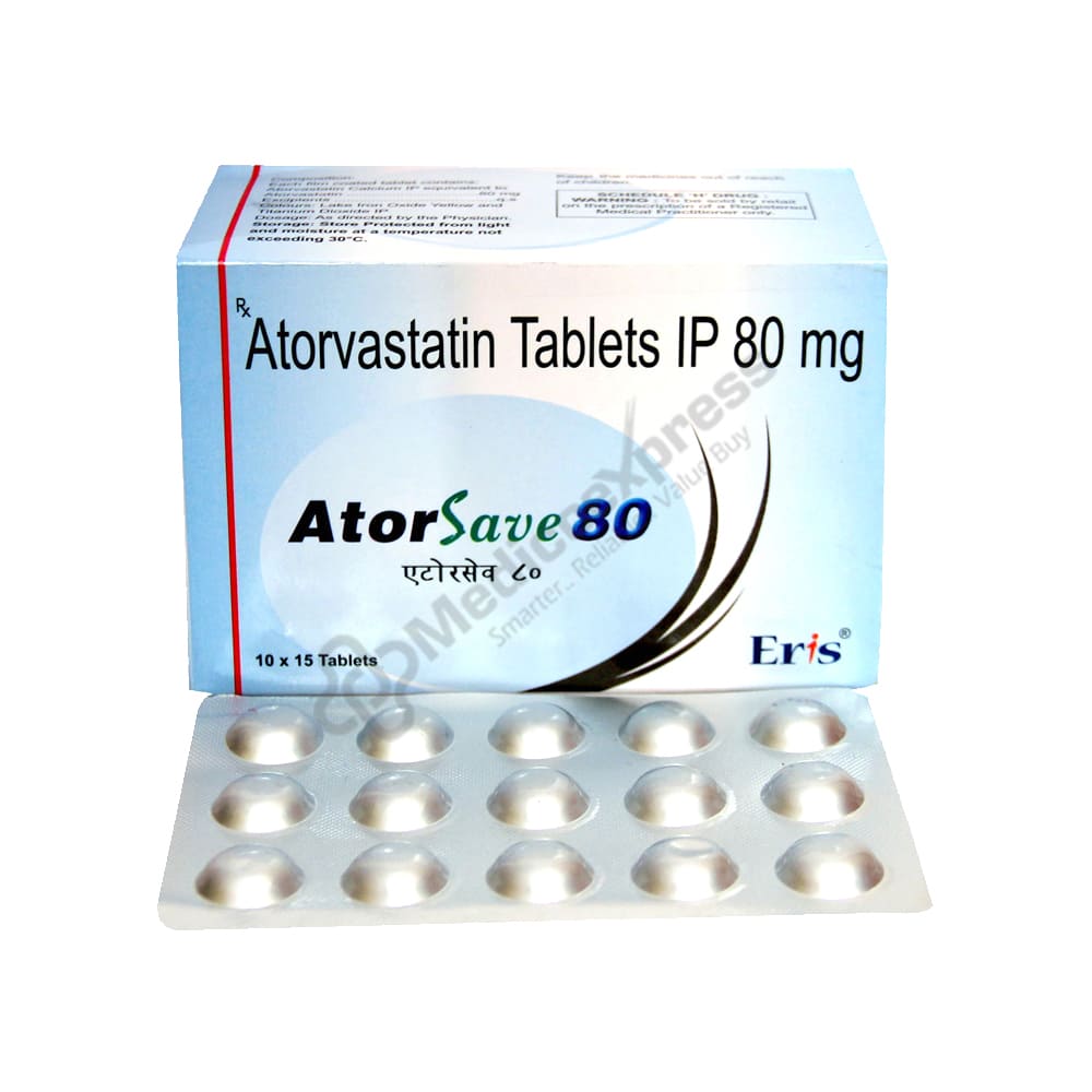 Atorsave 80mg Tablet