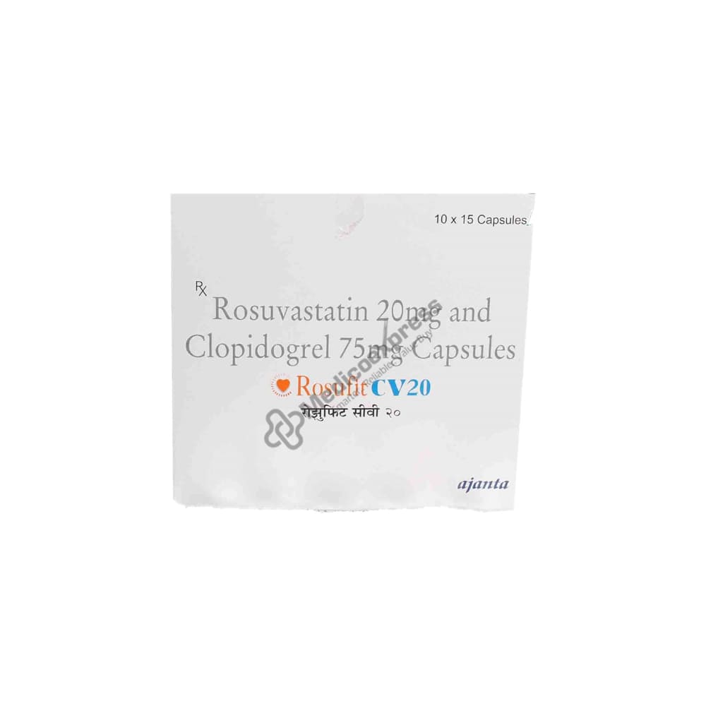 Rosufit CV 20 mg Capsule 15's
